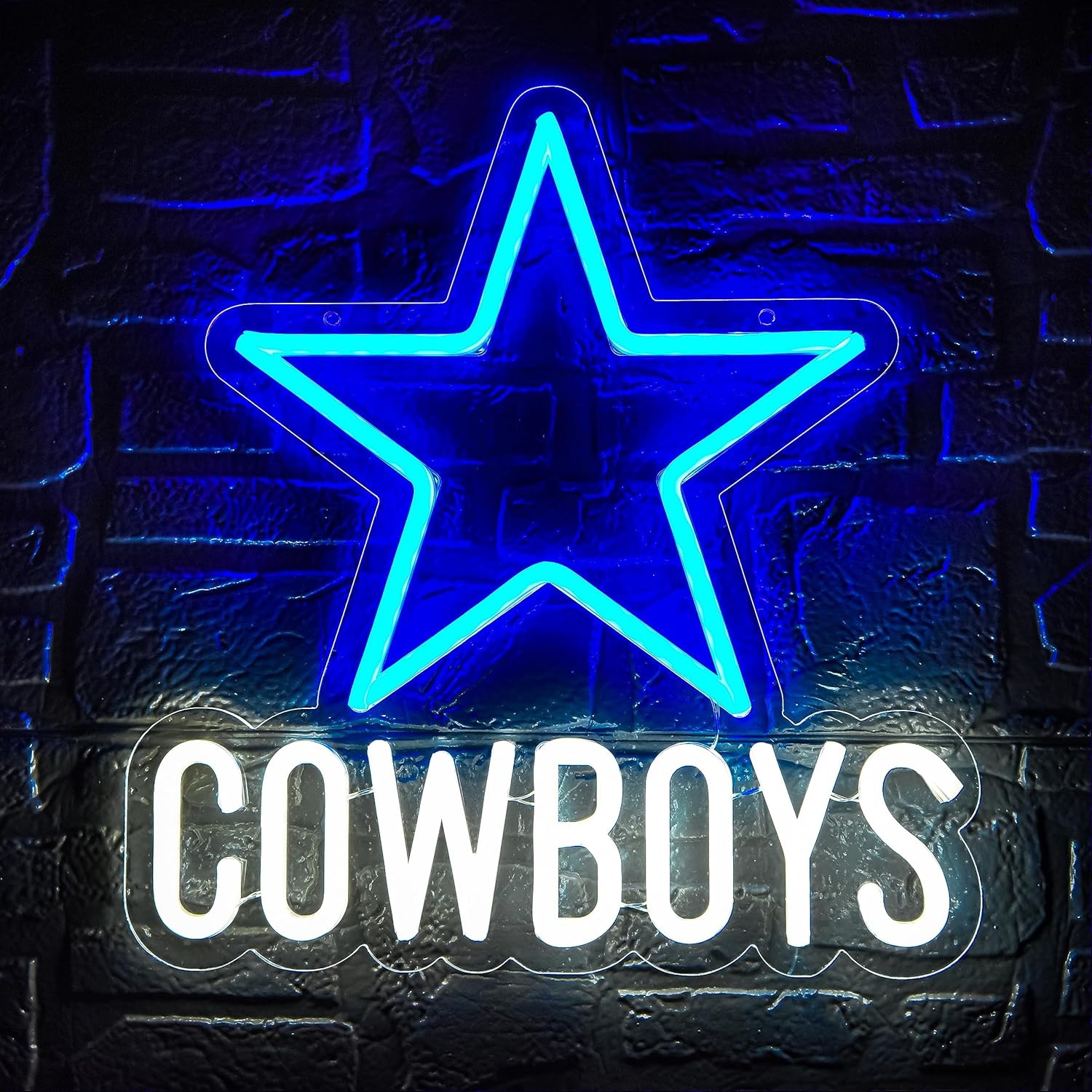 Home Decor Dallas - 카우보이 스타 USB 네온 조명, 남자아이
