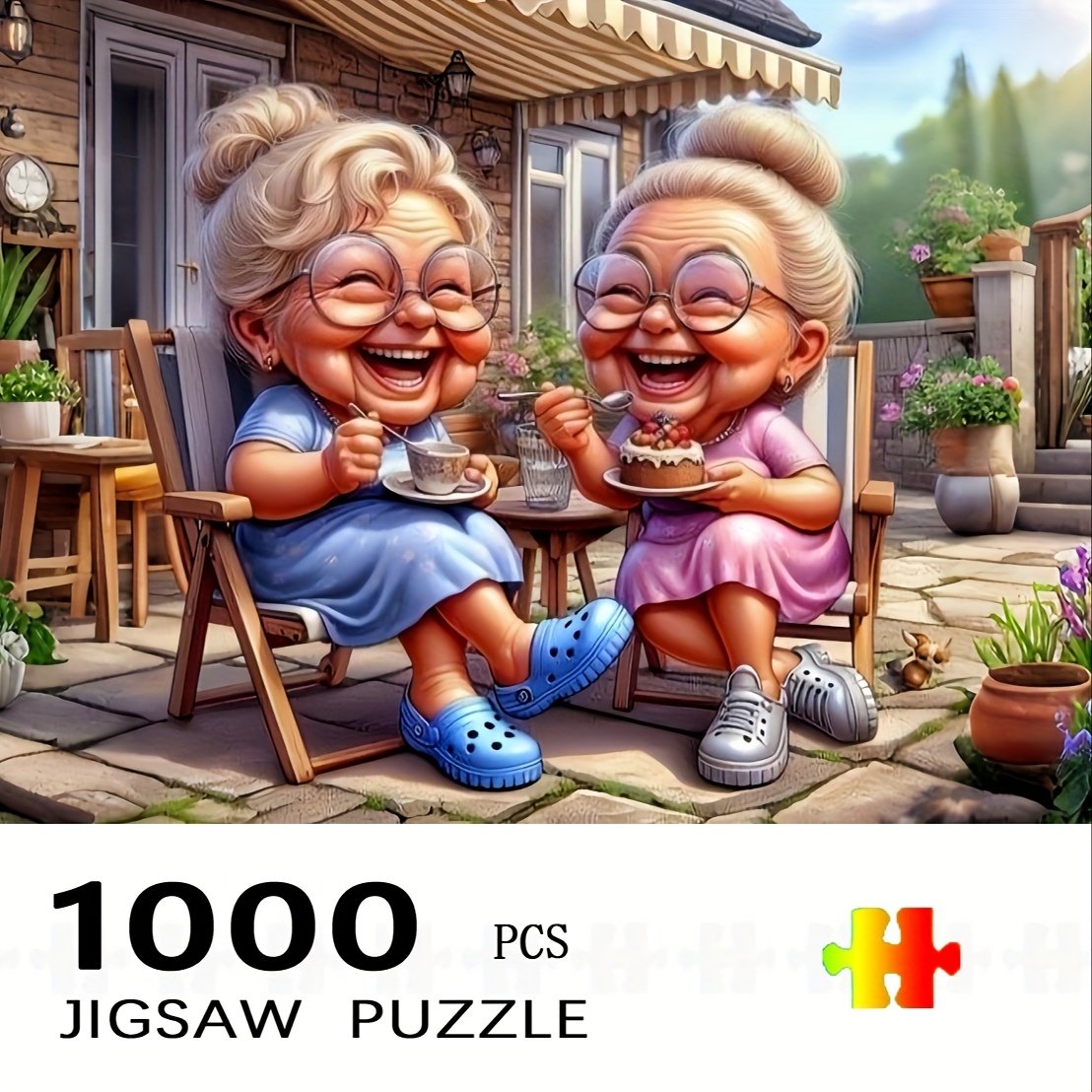 Home Decor Scrap - 1000피스 할머니의 오후 티타임 직소 퍼즐
