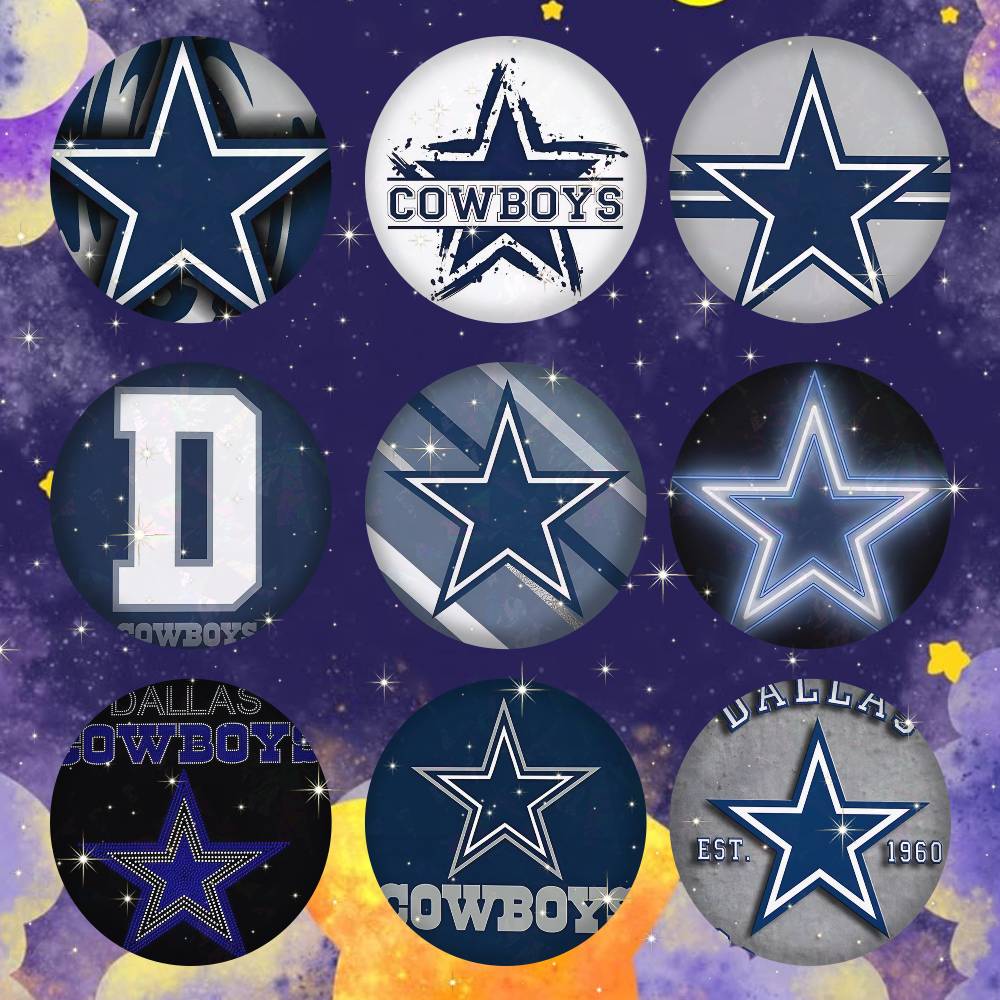 Home Decor Dallas - D-dallas cowboys-S 틴플레이트 브로치 피규어 아이콘