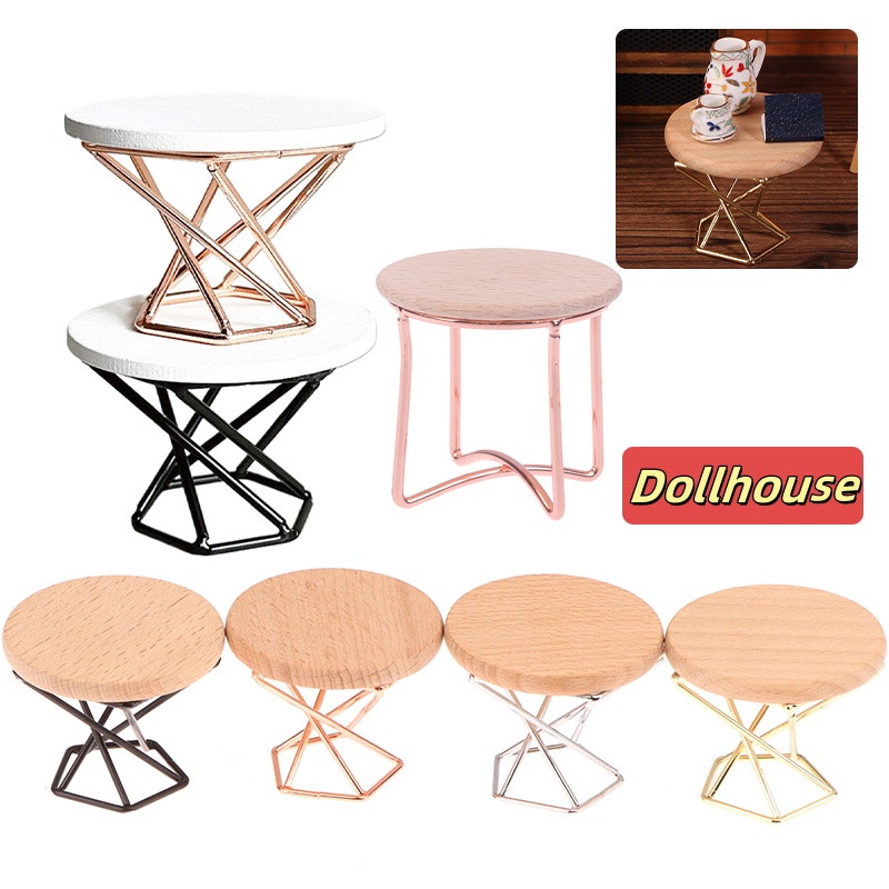 Home Decor Furniture - 1/12 인형 집 시뮬레이션 커피 테이블