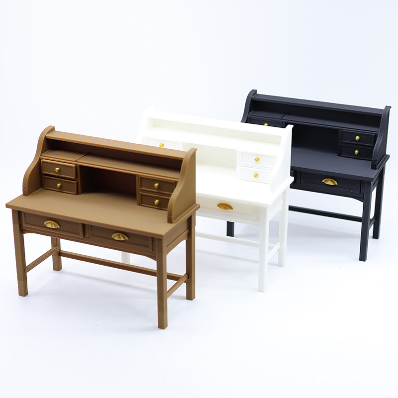 1/12 인형 집 시뮬레이션 쓰기 책상 모델 인형 홈  - Home Decor Furniture 리뷰 및 가격