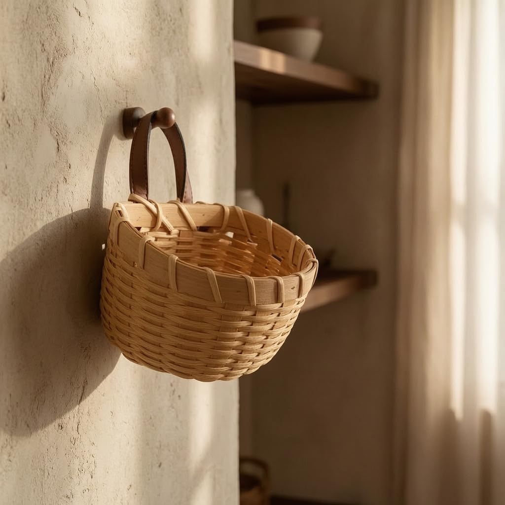 벽걸이형 직조 수납 바구니 (주방, 거실, 가정 정리용 - Woven Wall Basket 리뷰 및 가격
