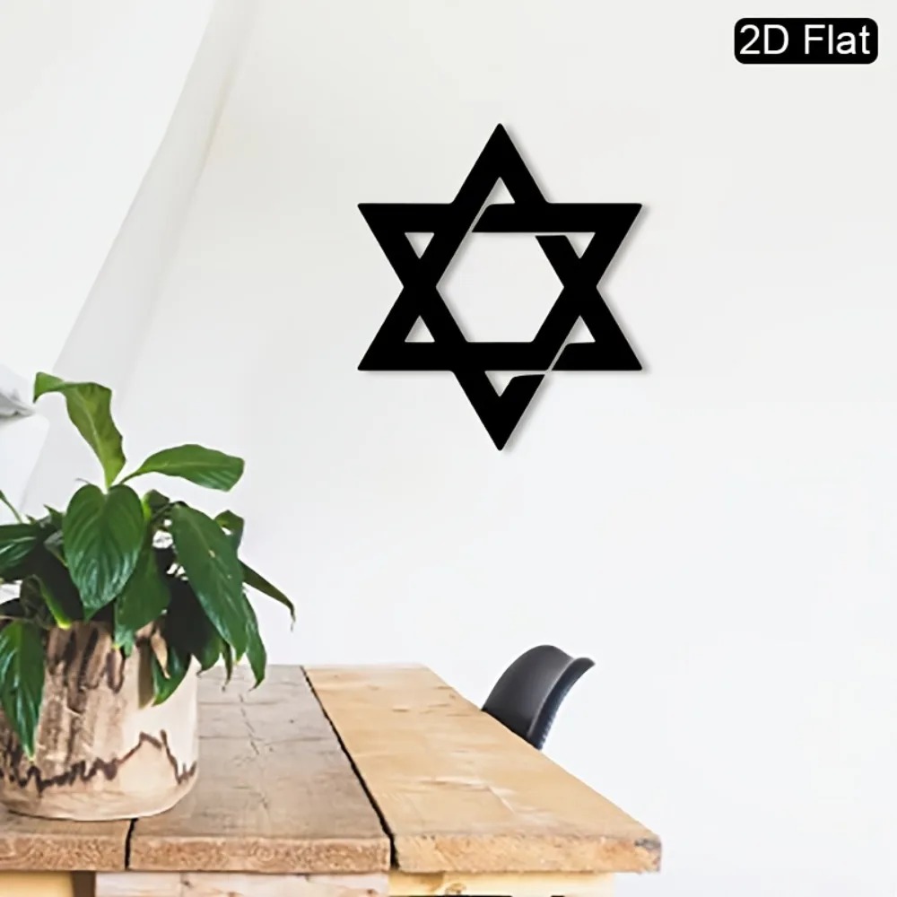 CIFBUY 철제 벽 장식 다윗의 별 금속 조각품 벽걸 - Home Decor Wall Art 리뷰 및 가격