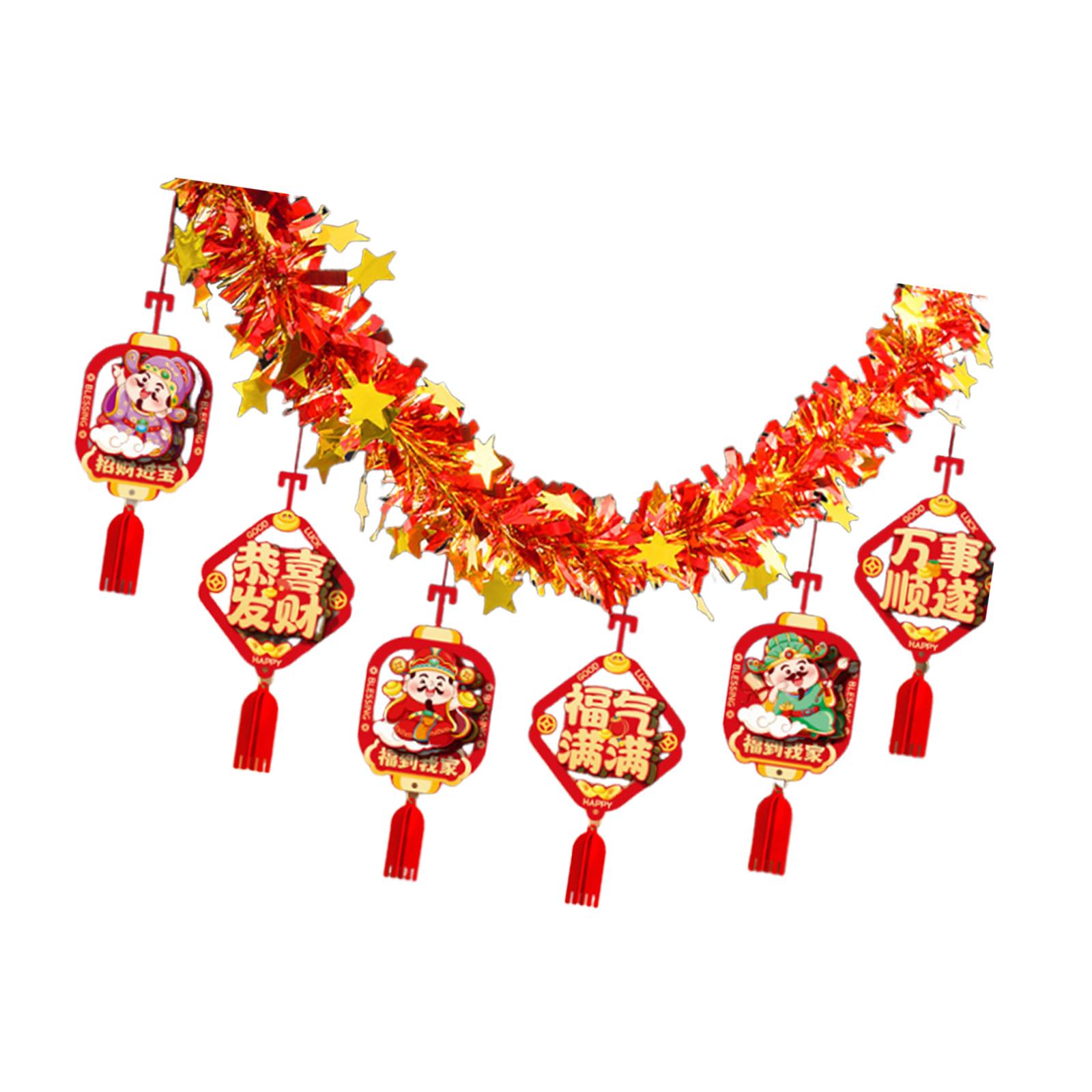 중국 설날 화환 2026, 경량, 음력 설날 장식품,  - Home Decor Garland 리뷰 및 가격