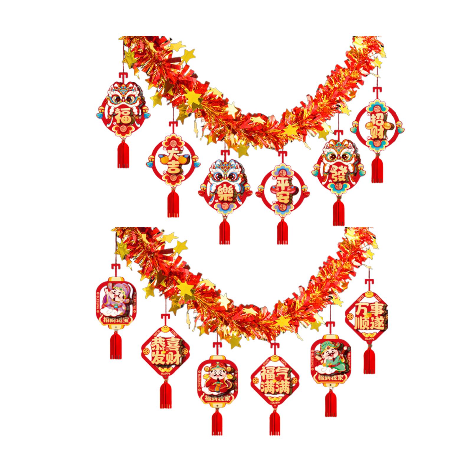 중국 설날 화환 2026, 경량, 음력 설날 장식품,  - Home Decor Garland 리뷰 및 가격