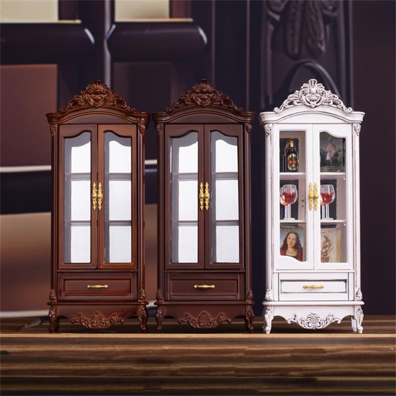 1/12 인형 집 빈티지 시뮬레이션 수납장 디스플레이  - Home Decor Furniture 리뷰 및 가격