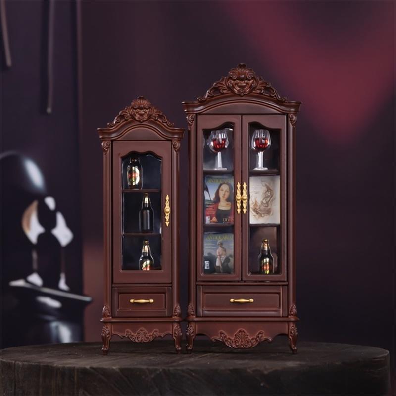 1/12 인형 집 빈티지 시뮬레이션 수납장 디스플레이  - Home Decor Furniture 리뷰 및 가격