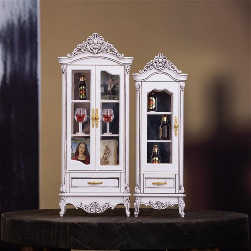 1/12 인형 집 빈티지 시뮬레이션 수납장 디스플레이  - Home Decor Furniture 리뷰 및 가격