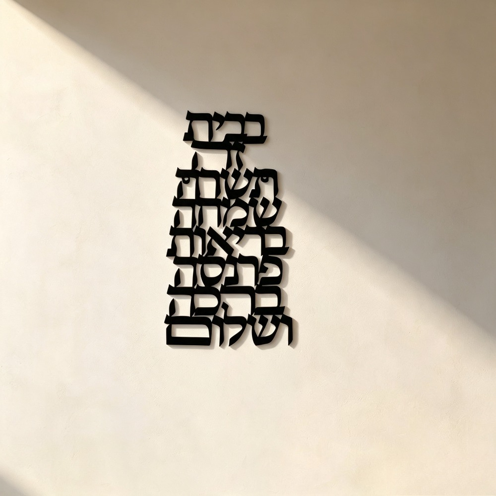 CIFBUY 철제 벽 장식 빈티지 히브리어 캘리그라피  - Home Decor Wall Art 리뷰 및 가격
