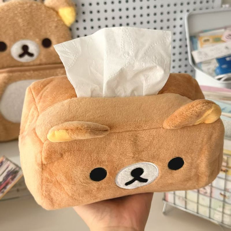만화 귀여운 리락쿠마 곰 인형 티슈 박스 홀더, 손쉬운 - Home Decor Scrap 리뷰 및 가격