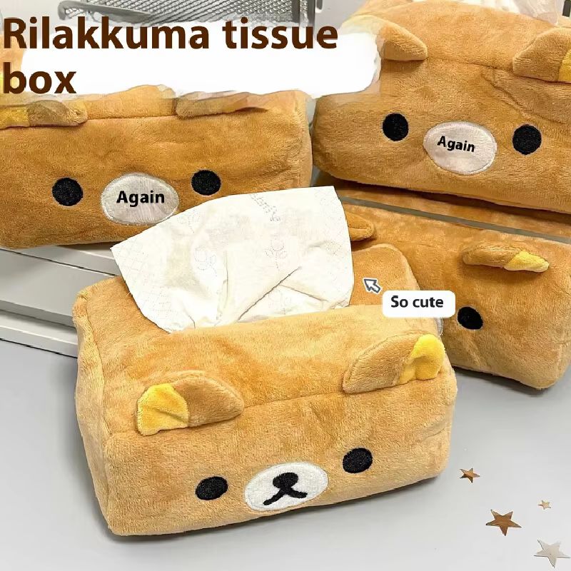 만화 귀여운 리락쿠마 곰 인형 티슈 박스 홀더, 손쉬운 - Home Decor Scrap 리뷰 및 가격